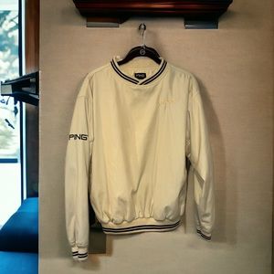 Vintage Ping Men’s Duvoice Pullover Sweatshirt - Cream Colored - Size M